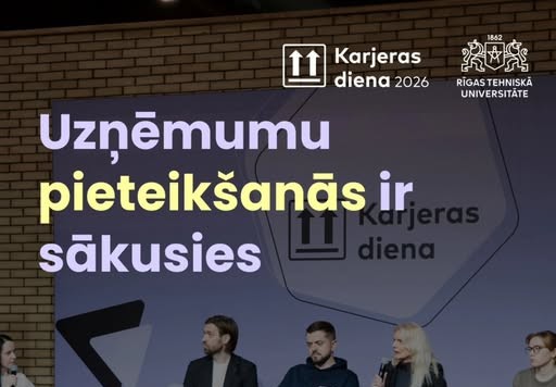 Uzņēmējus aicina pieteikt dalību RTU ikgadējā Karjeras dienā 60326 Ķīpsalā