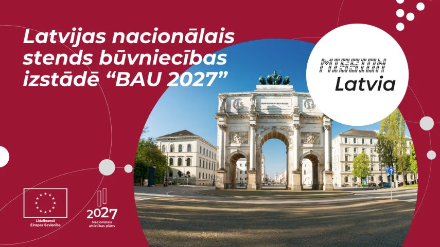 LIAA aicina inovatīvus būvniecības nozares uzņēmumus pieteikties dalībai nacionālajā stendā starptautiskajā izstādē BAU 2027 Vācijā