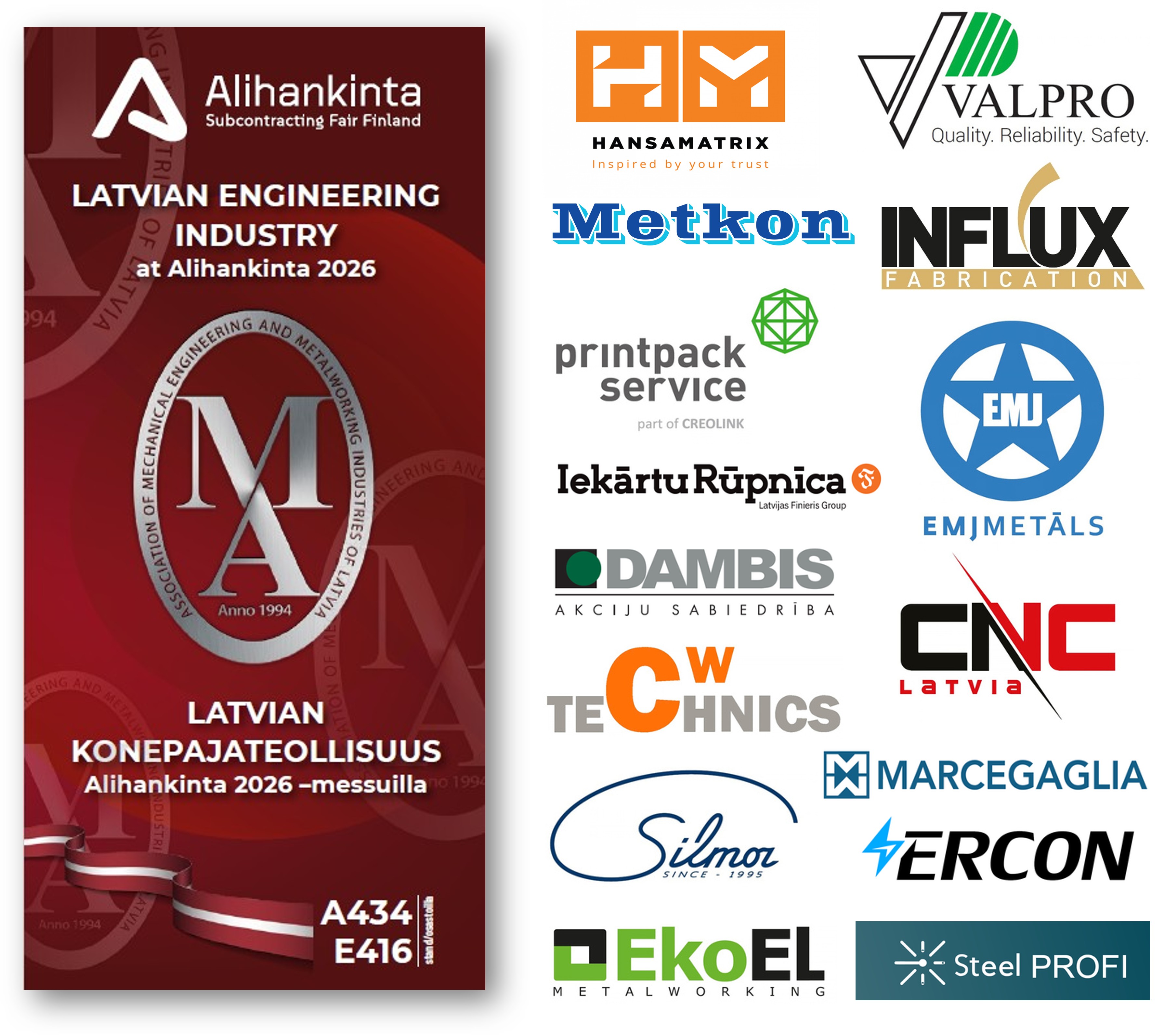 Meet 15 Latvian companies at Alihankinta 2026