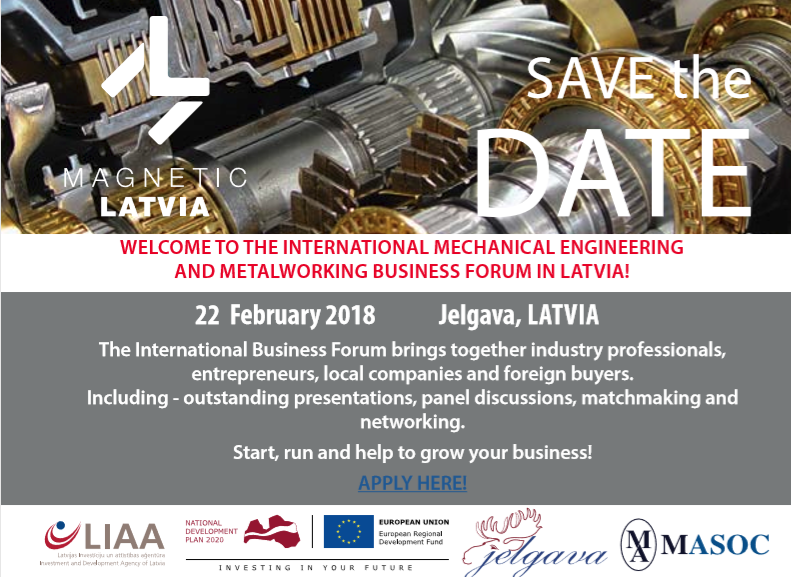 International Mechanical Engineering and Metalworking business forum in Latvia