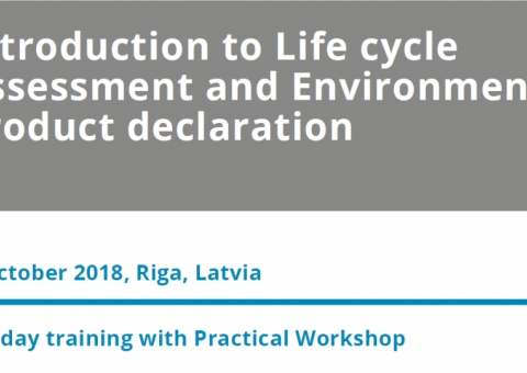 Publiskais kurss Introduction to Life cycle Assessment and Environmental Product declaration