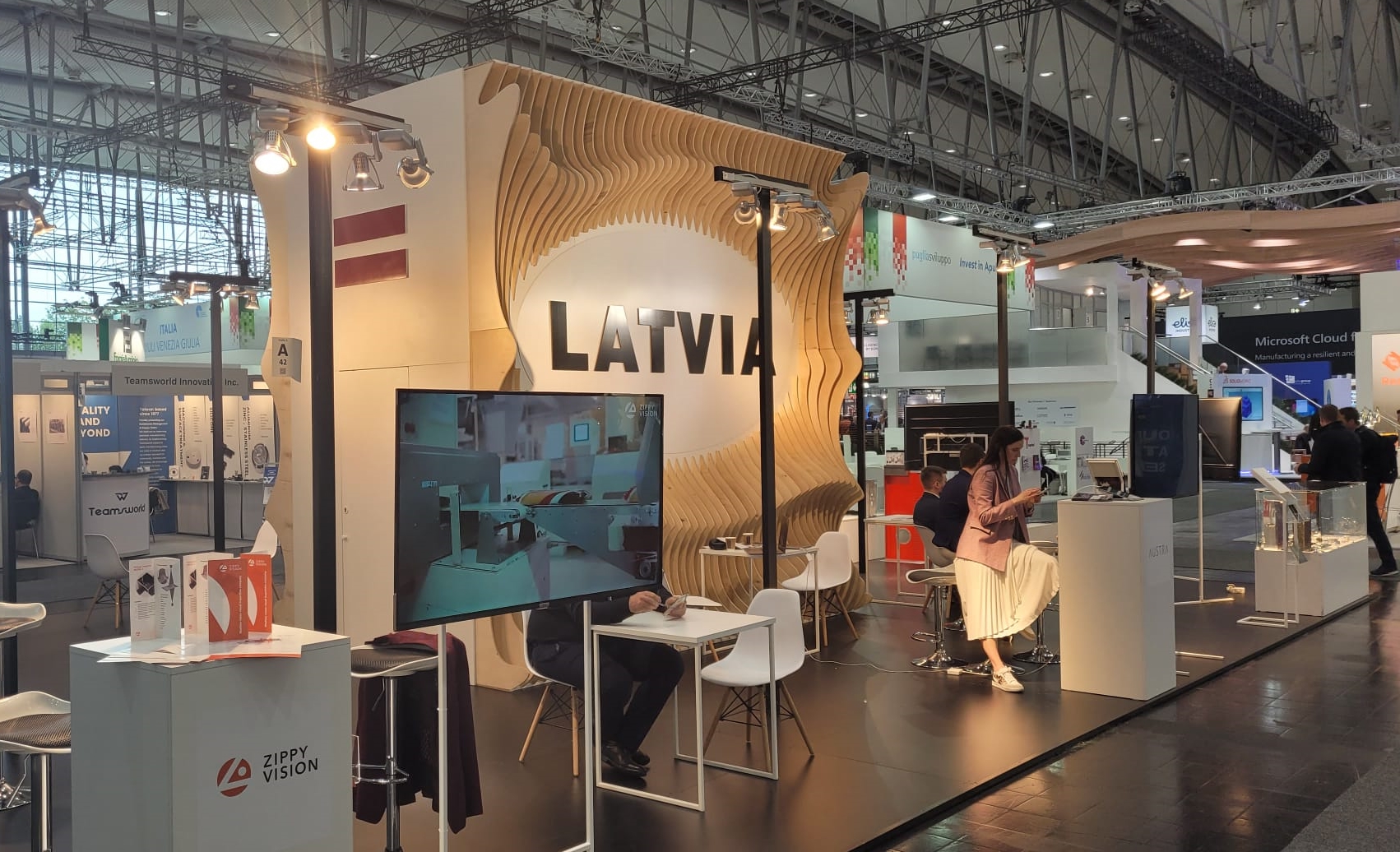 Latvijas nacionālais stends Hannover Messe 2022