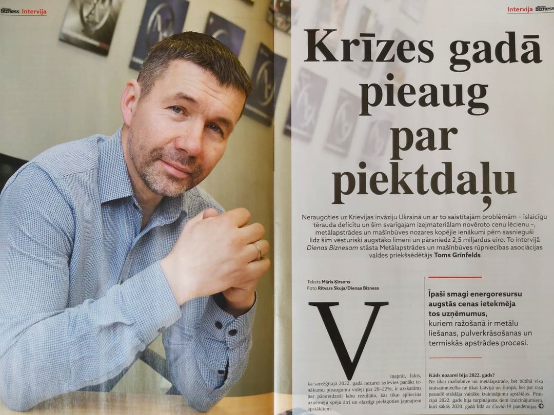 11042023 Dienas Bizness intervija ar MASOC vadītāju Tomu Grīnfeldu